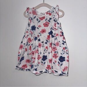 Buttons & Stitches White Floral Baby Girl Dress 18 Months
